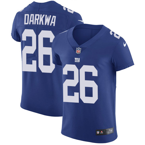 Nike Giants #26 Orleans Darkwa Royal Blue Team Color Men's Stitched NFL Vapor Untouchable Elite Jersey